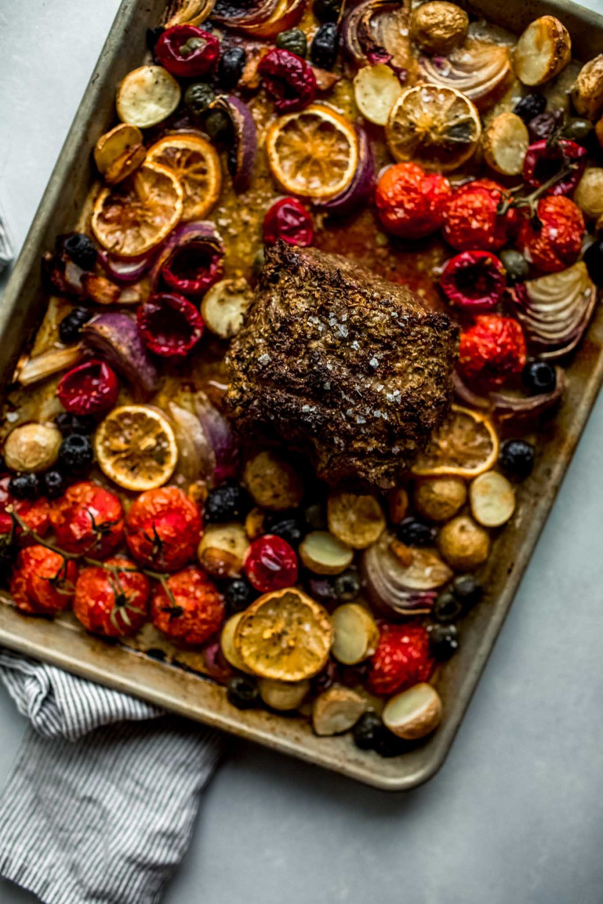 Sheet Pan Lamb Dinner.